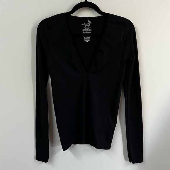 Intimately Free People Long Sleeve V Neck Tee - Picture 1 of 7